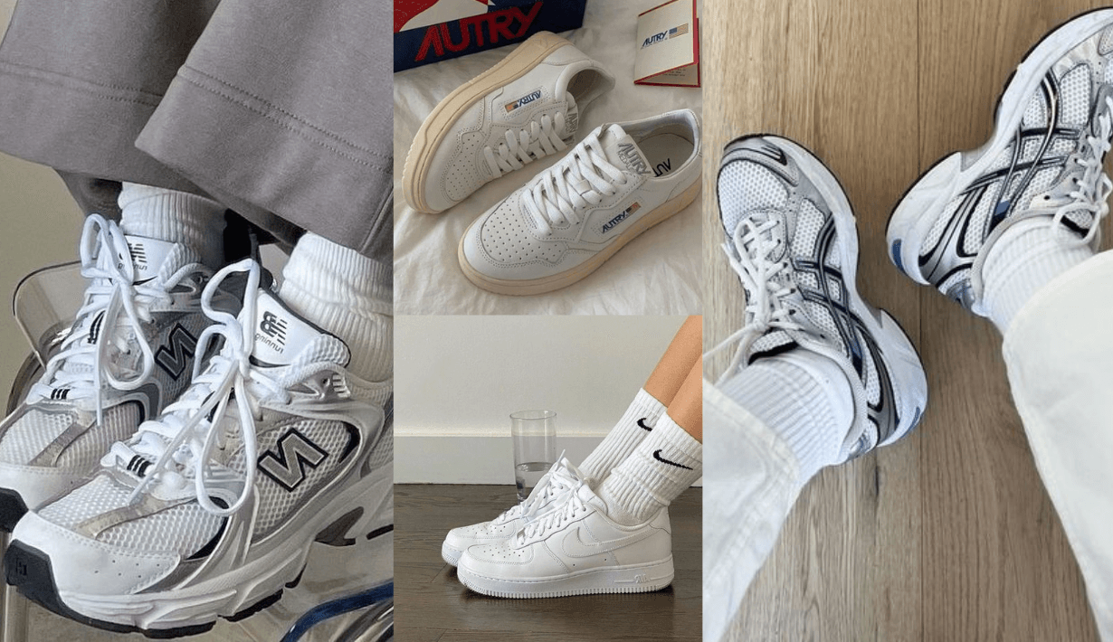 รองเท้าผ้าใบสีขาว,รองเท้าผ้าใบ,sneaker