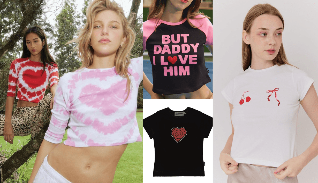 เสื้อทรง Baby Tee