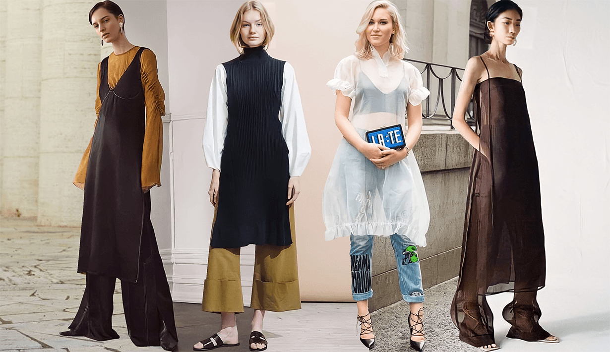 เทคนิคสไตลิ่งลุค Dress over Pants 