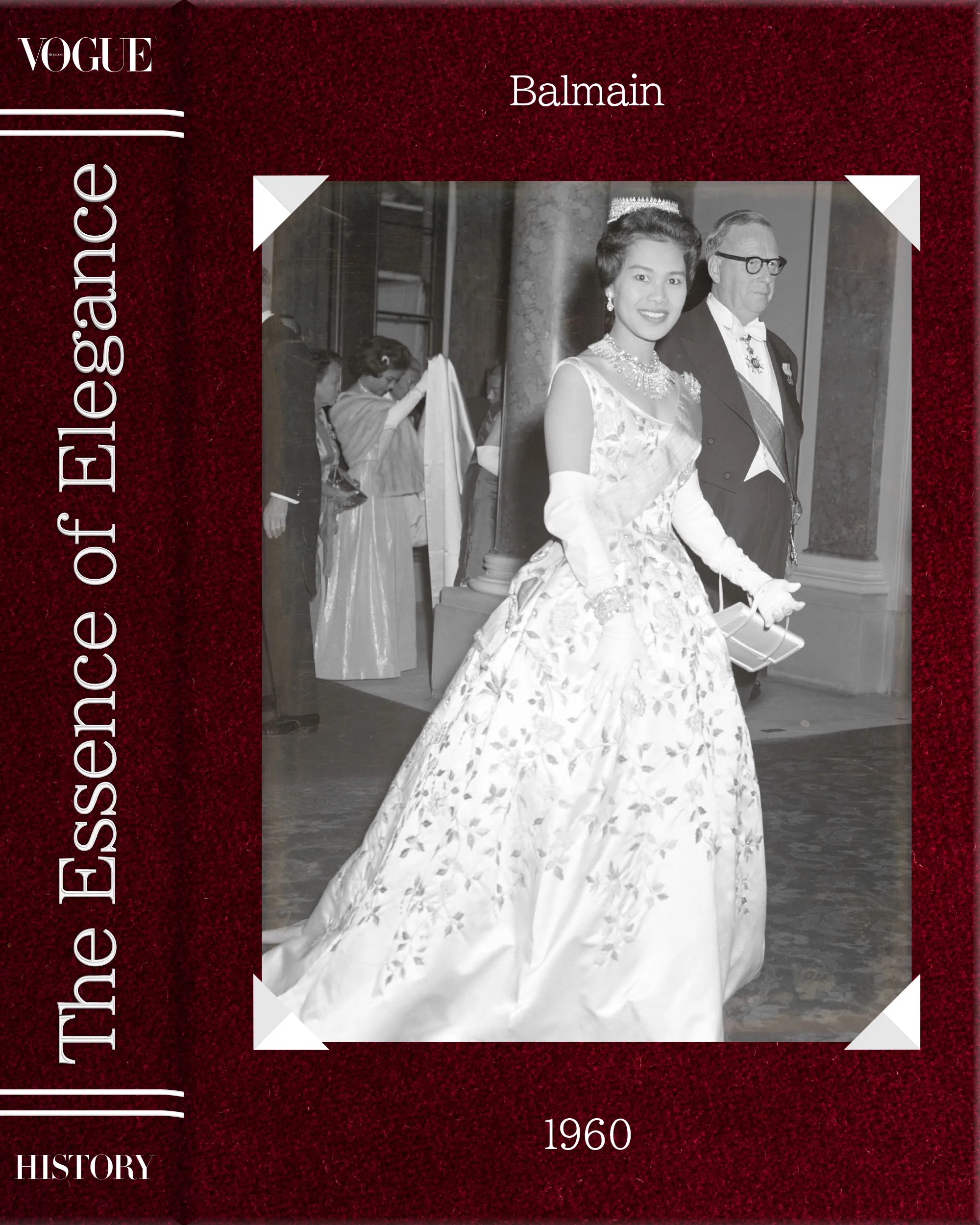 ชุดราตรี สมเด็จพระพันปีหลวงฯ Balmain