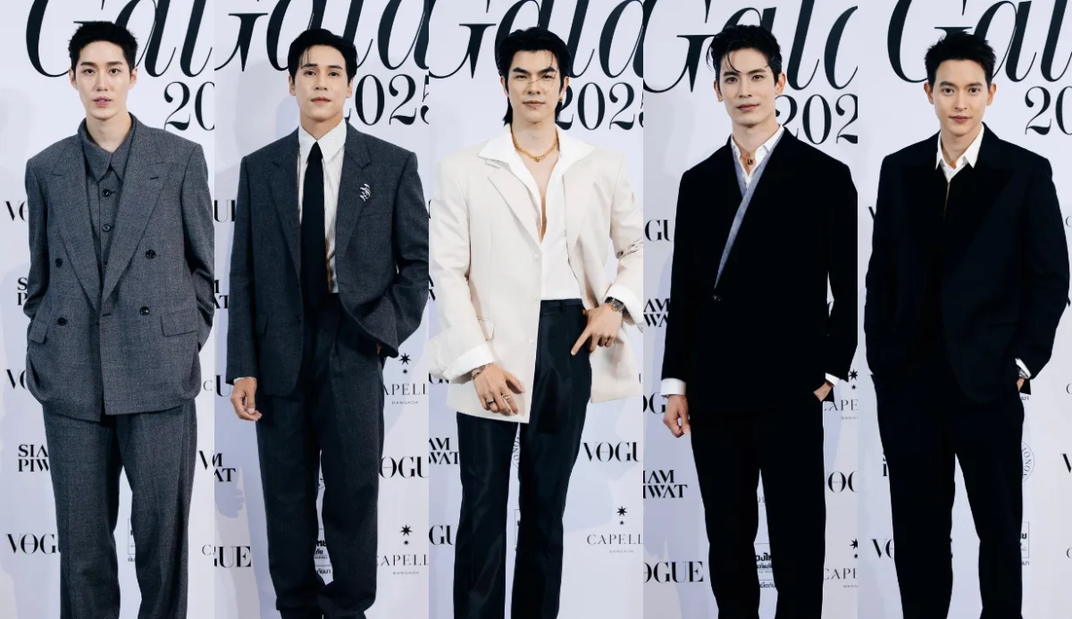 Vogue Gala 2025, มาย ภาคภูมิ, เจษ เจษฎ์พิพัฒ, สน ยุกต์, ต่อ ธนภพ, เจมส์ จิรายุ