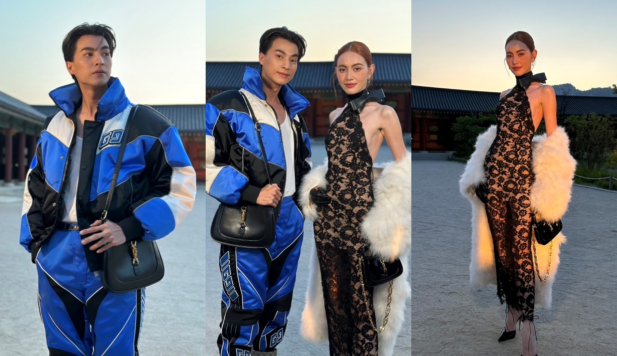 กลัฟ คณาวุฒิ, ใหม่ ดาวิกา, กลัฟ gucci, ใหม่ gucci, gulf gucci, davika gucci, gucci, gucci cruise 2024