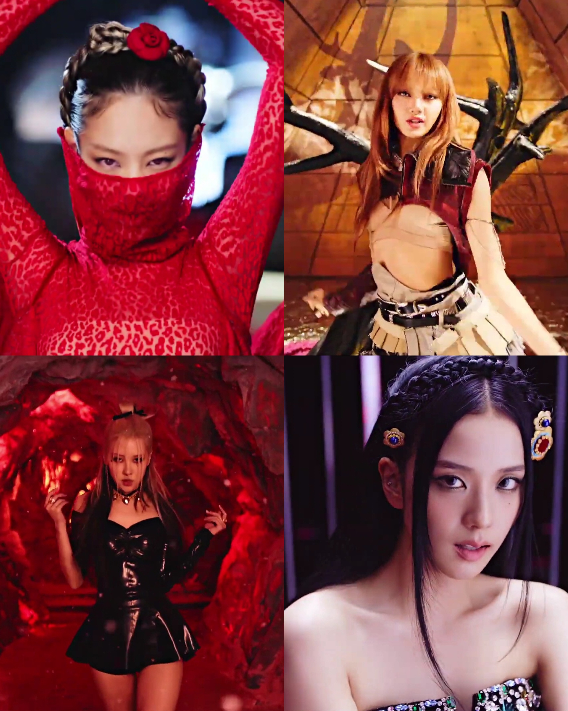 Blackpink costume in PINK VENOM MV