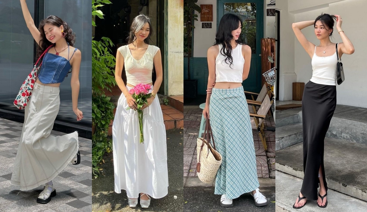 กระโปรงยาว, กระโปรงยาว ใส่กับเสื้ออะไรดี