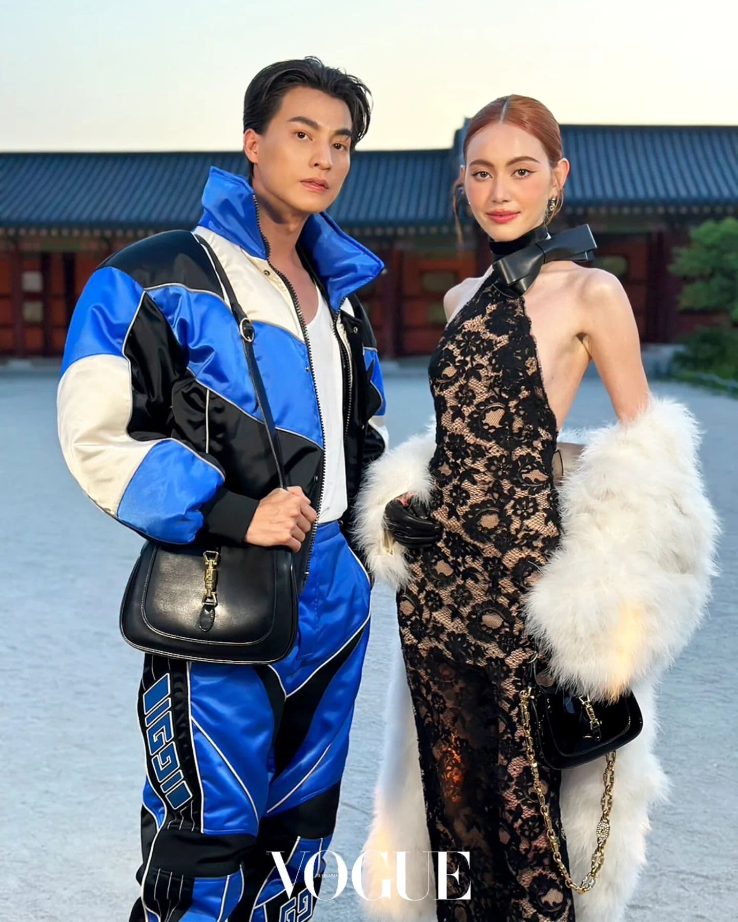 กลัฟ คณาวุฒิ, ใหม่ ดาวิกา, กลัฟ gucci, ใหม่ gucci, gulf gucci, davika gucci, gucci, gucci cruise 2024