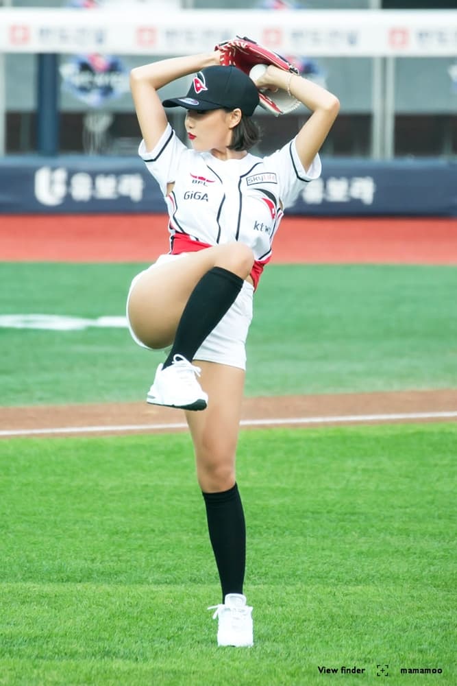 K-Pop, K-Pop Baseball, Hwasa, Hwasa Mamamoo, Mamamoo
