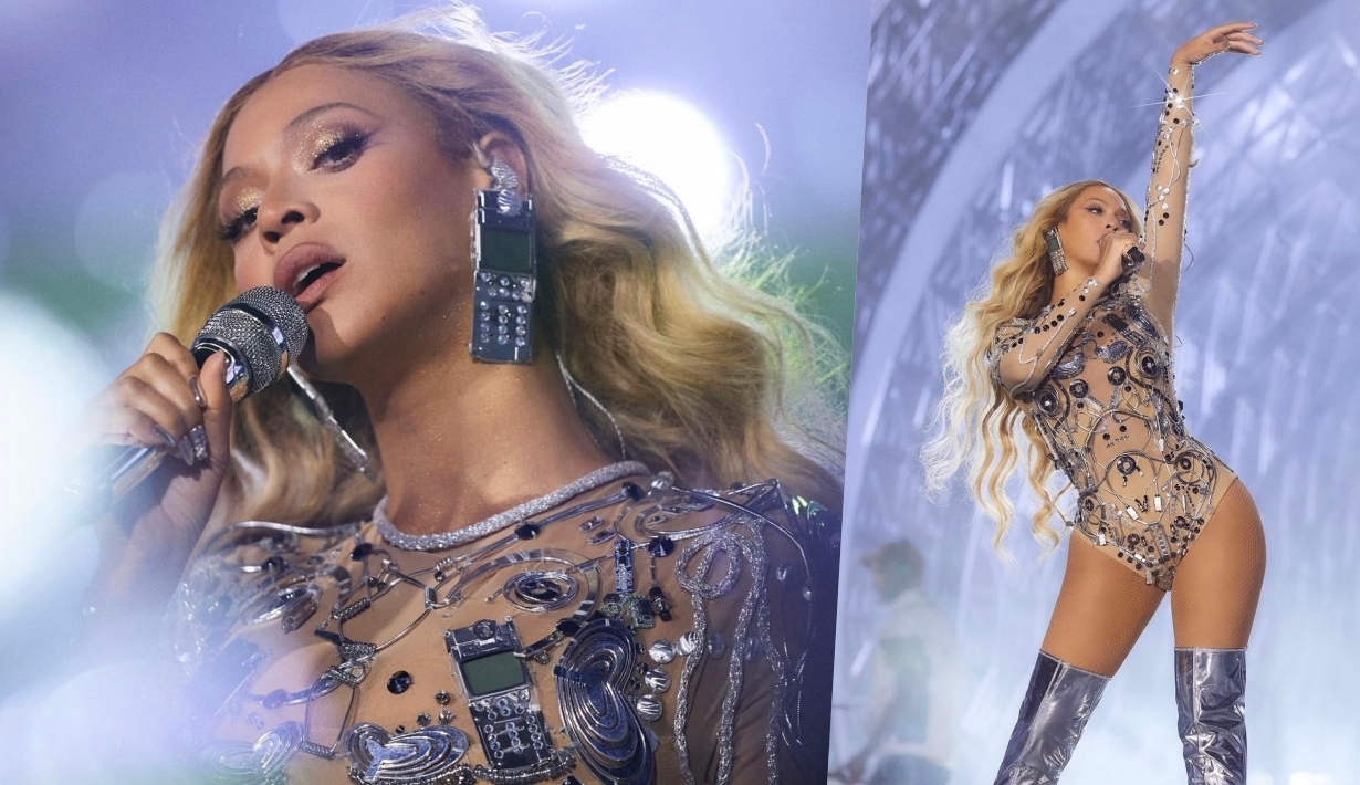 beyonce-telephone-earring-look-bodysuit-renaissance-world-tour-100th-2023