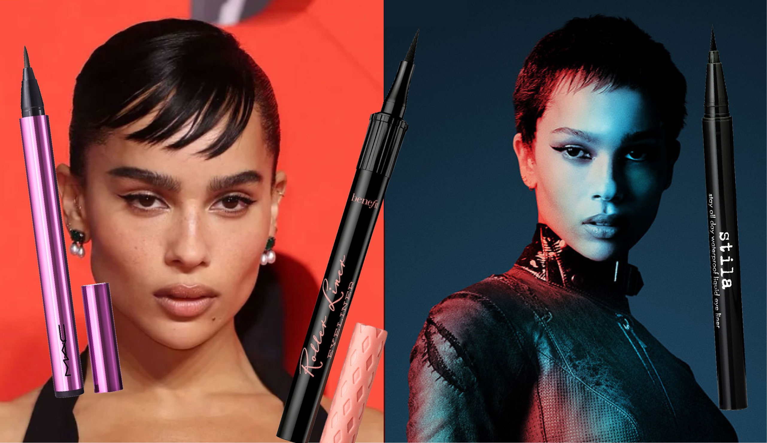 อายไลเนอร์แต่งตาเฉี่ยวแบบ Zoë Kravitz