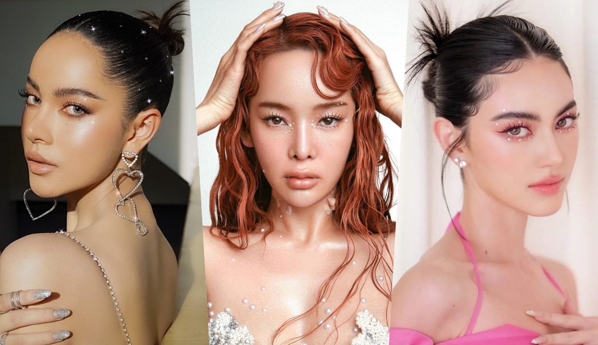 แต่งหน้า ติดเพชร