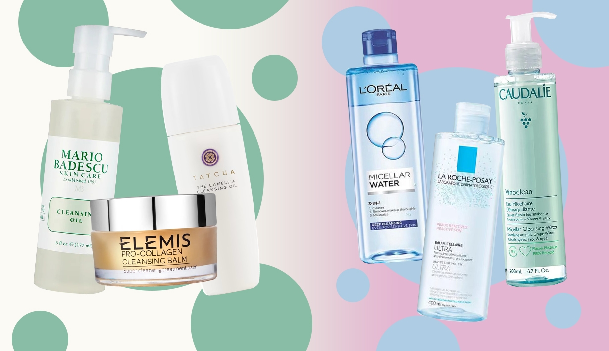 micellar water and cleansing oil