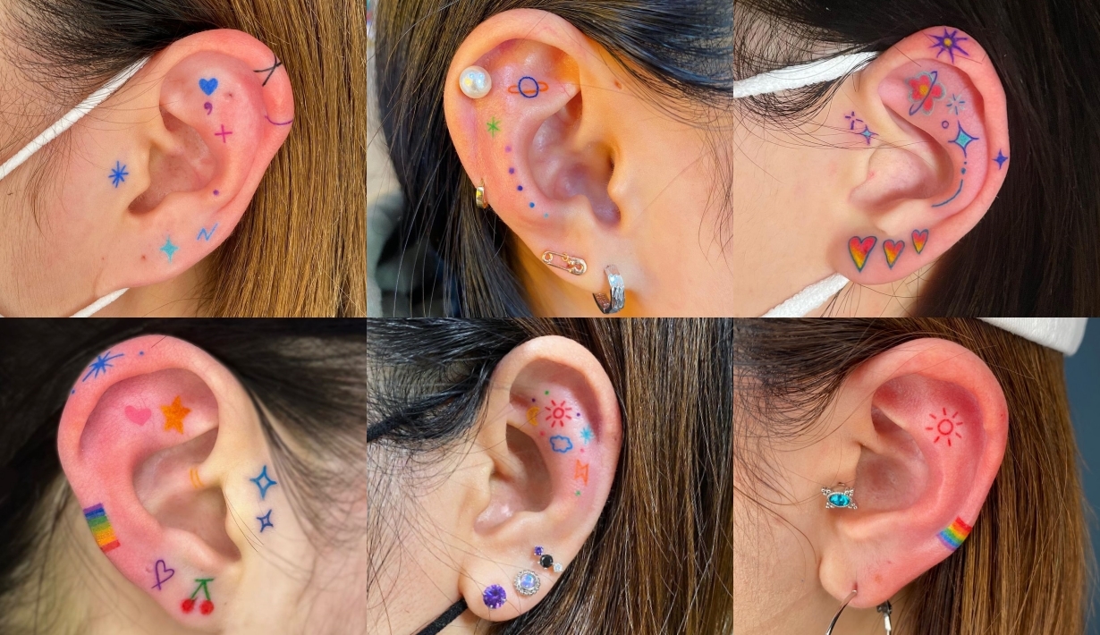 ear tattoo