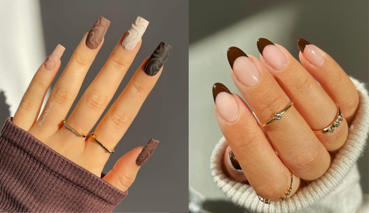 brown nails