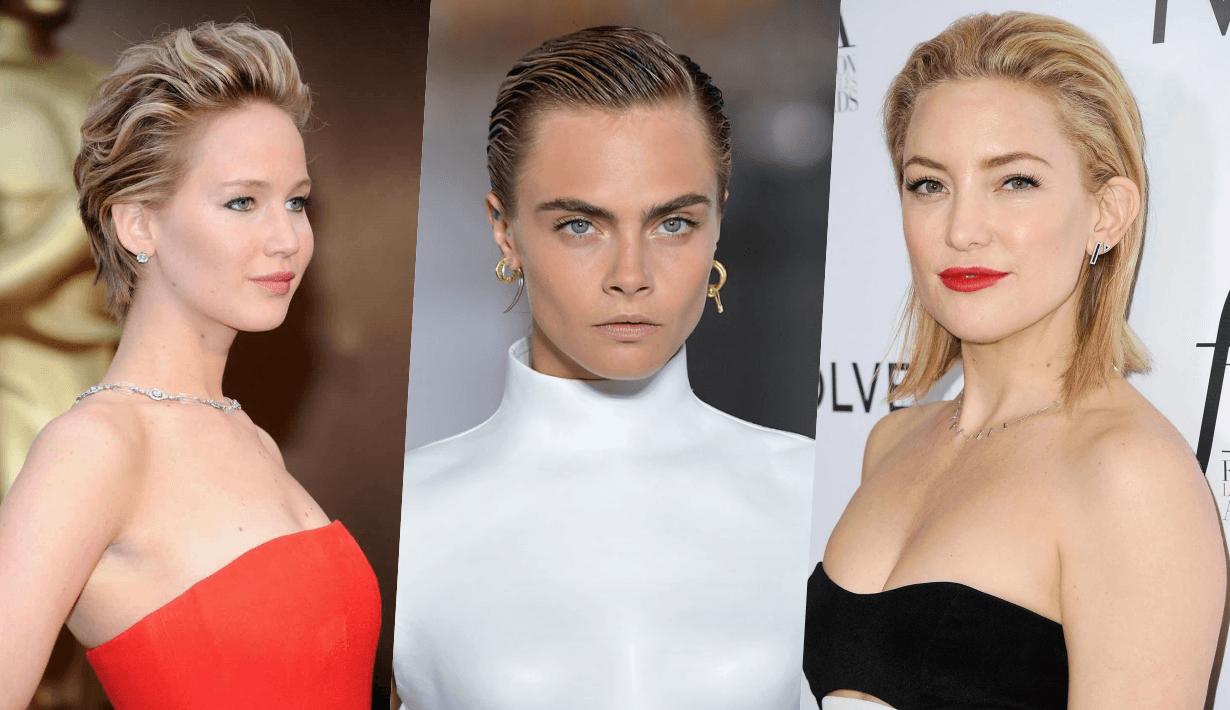 Slicked Back Hair Style