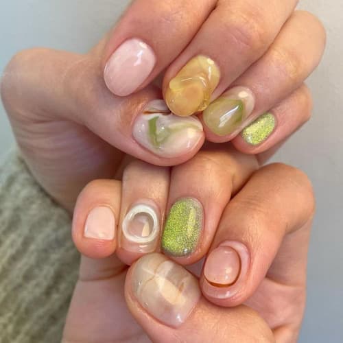 เล็บเจลปั้นนูน