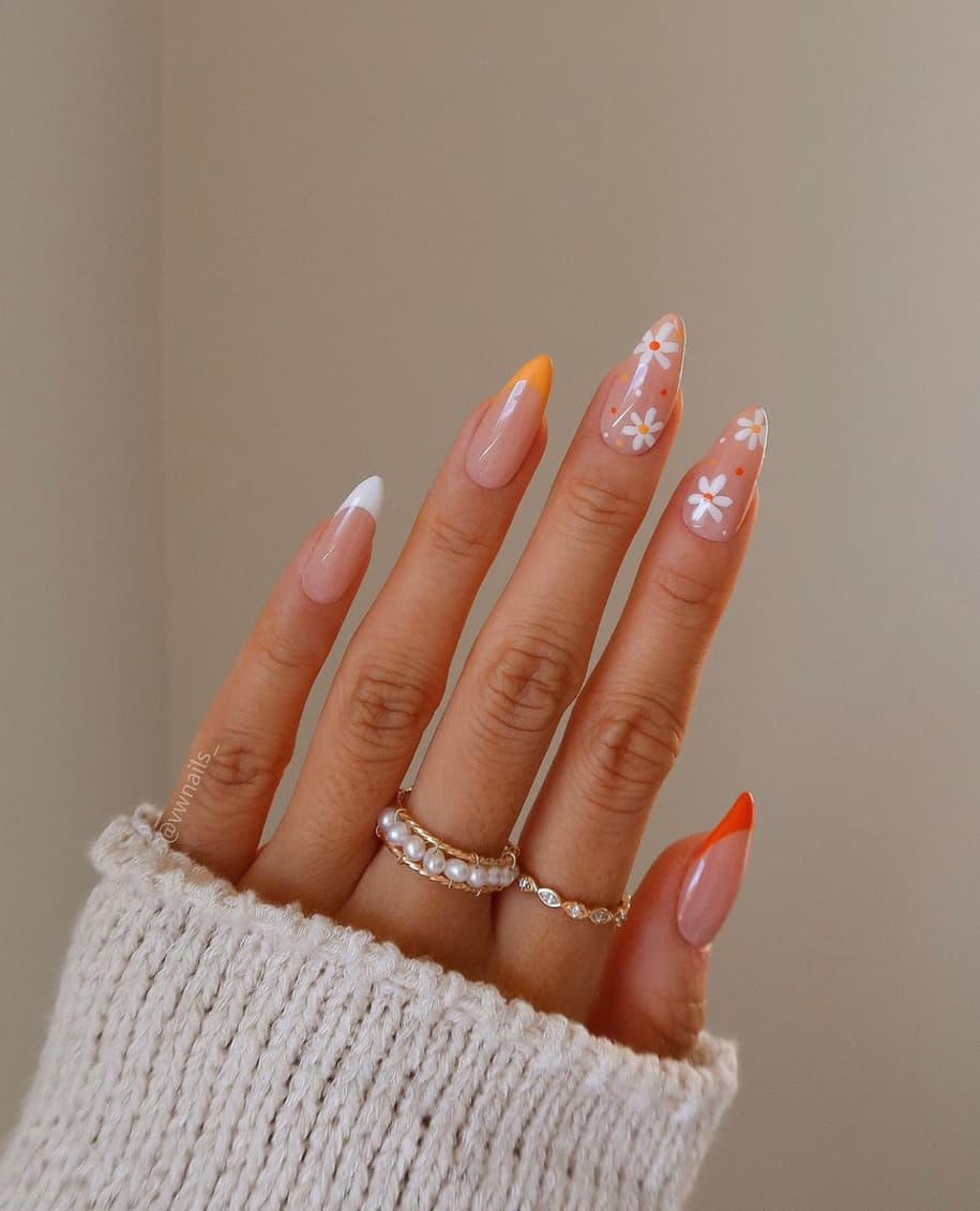 เล็บสีส้ม