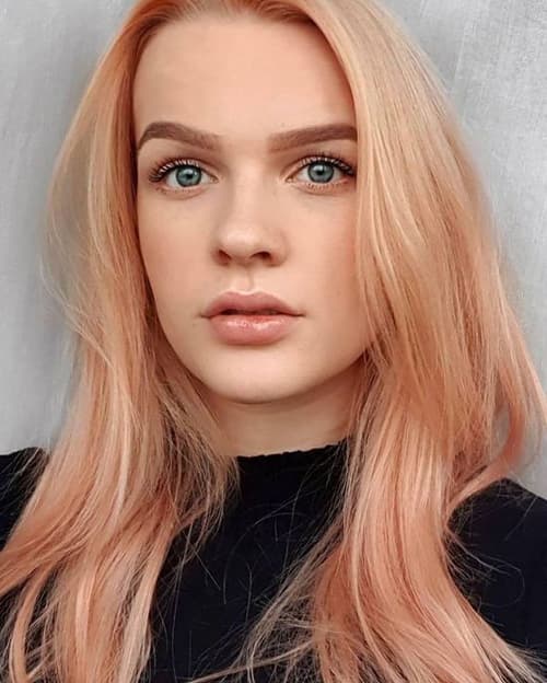 ผมสีพีช