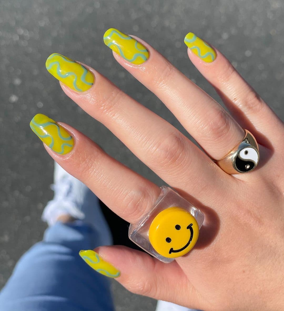 เล็บเจลสีเขียว