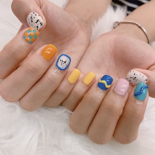 เล็บเจลปั้นนูน