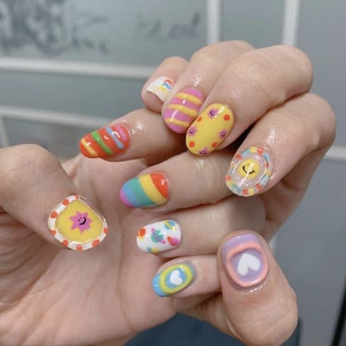 เล็บเจลปั้นนูน