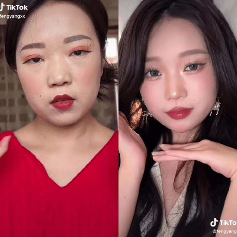 Makeup Transition looks 6