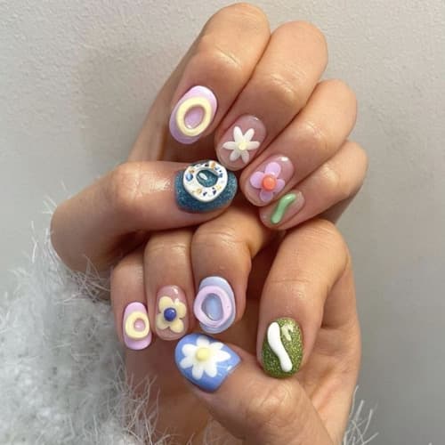 เล็บเจลปั้นนูน