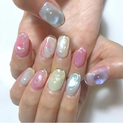 เล็บเจลปั้นนูน