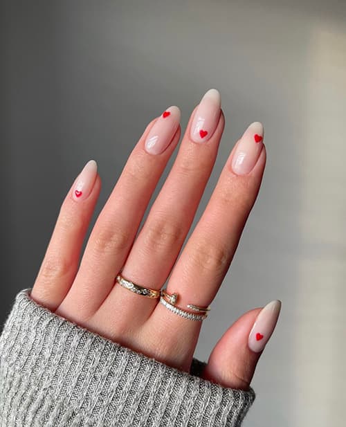 เล็บลายมินิมอล เล็บทรงอัลมอนด์