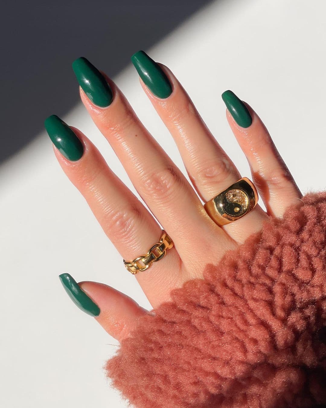 เล็บเจลสีเขียว