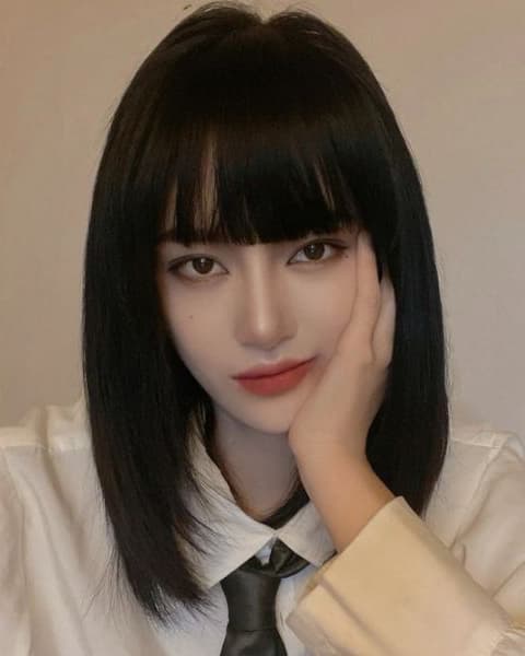 หน้าม้าตรง