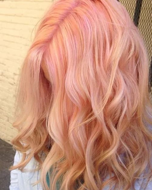 ผมสีพีช