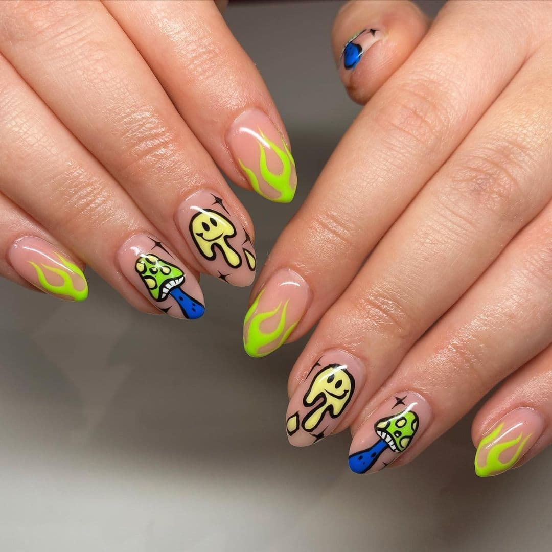 เล็บลายไฟ