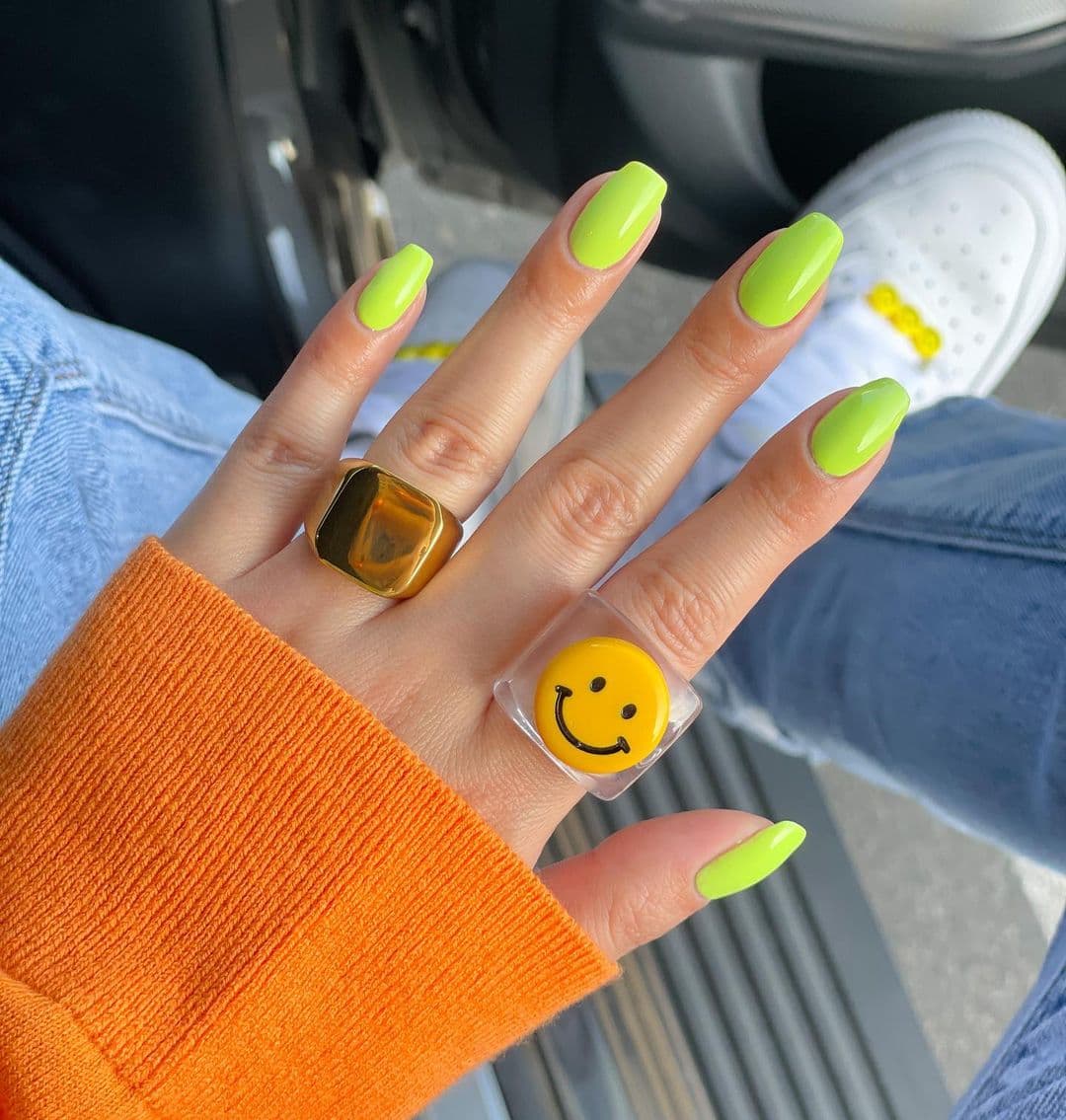 เล็บเจลสีเขียว