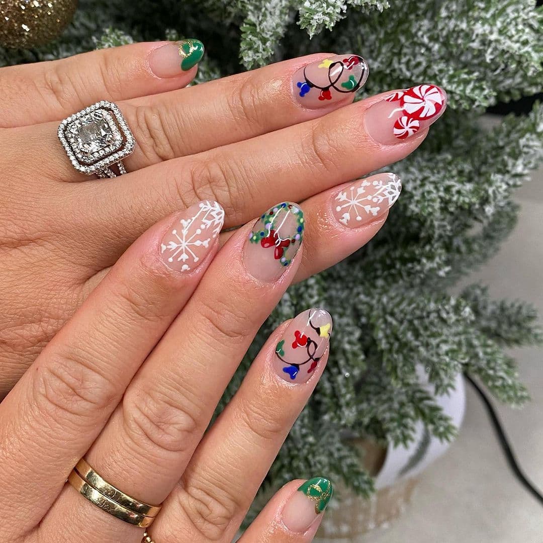 ลายเล็บคริสต์มาส