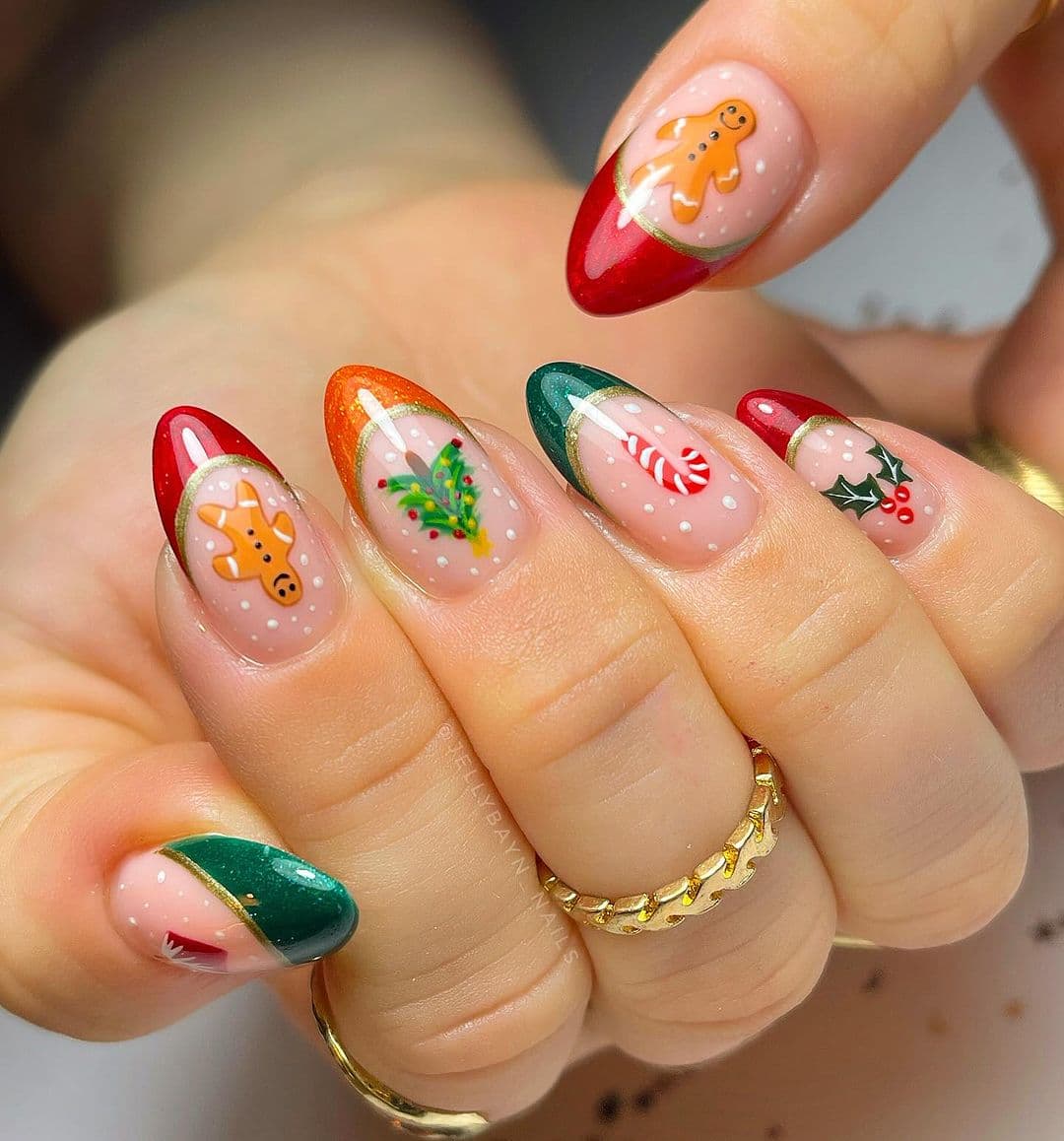 ลายเล็บคริสต์มาส