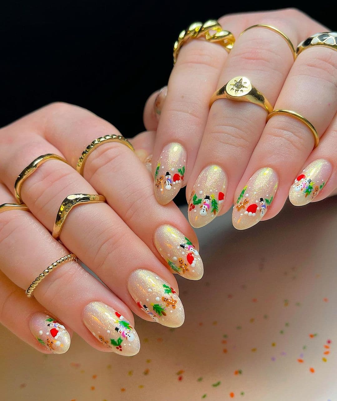 ลายเล็บคริสต์มาส