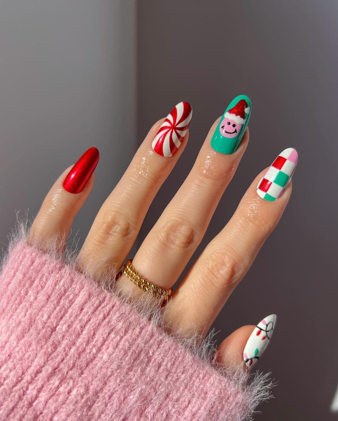 ลายเล็บคริสต์มาส