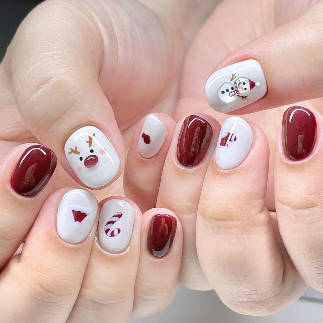 ลายเล็บคริสต์มาส