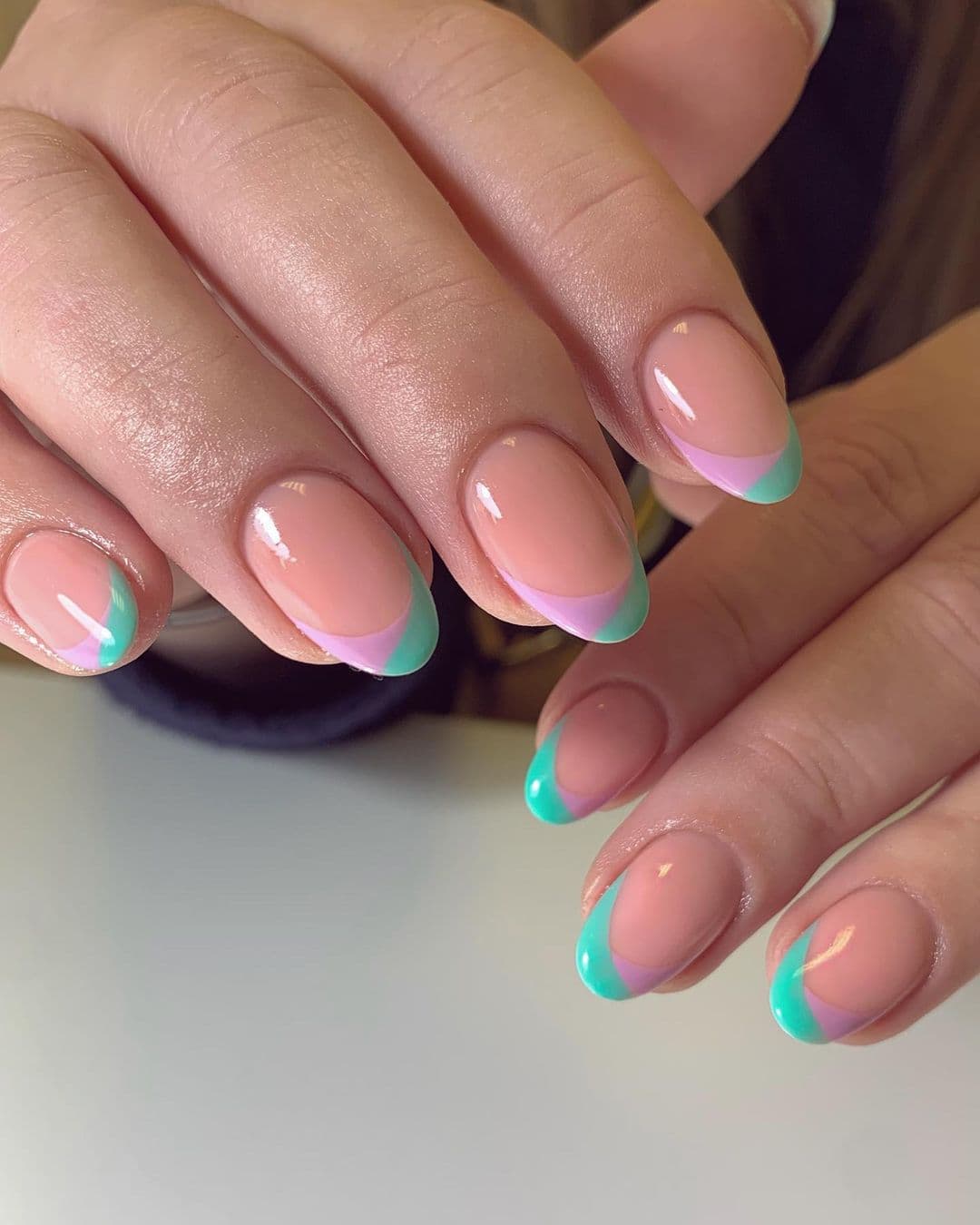 เล็บเจลสีเขียว