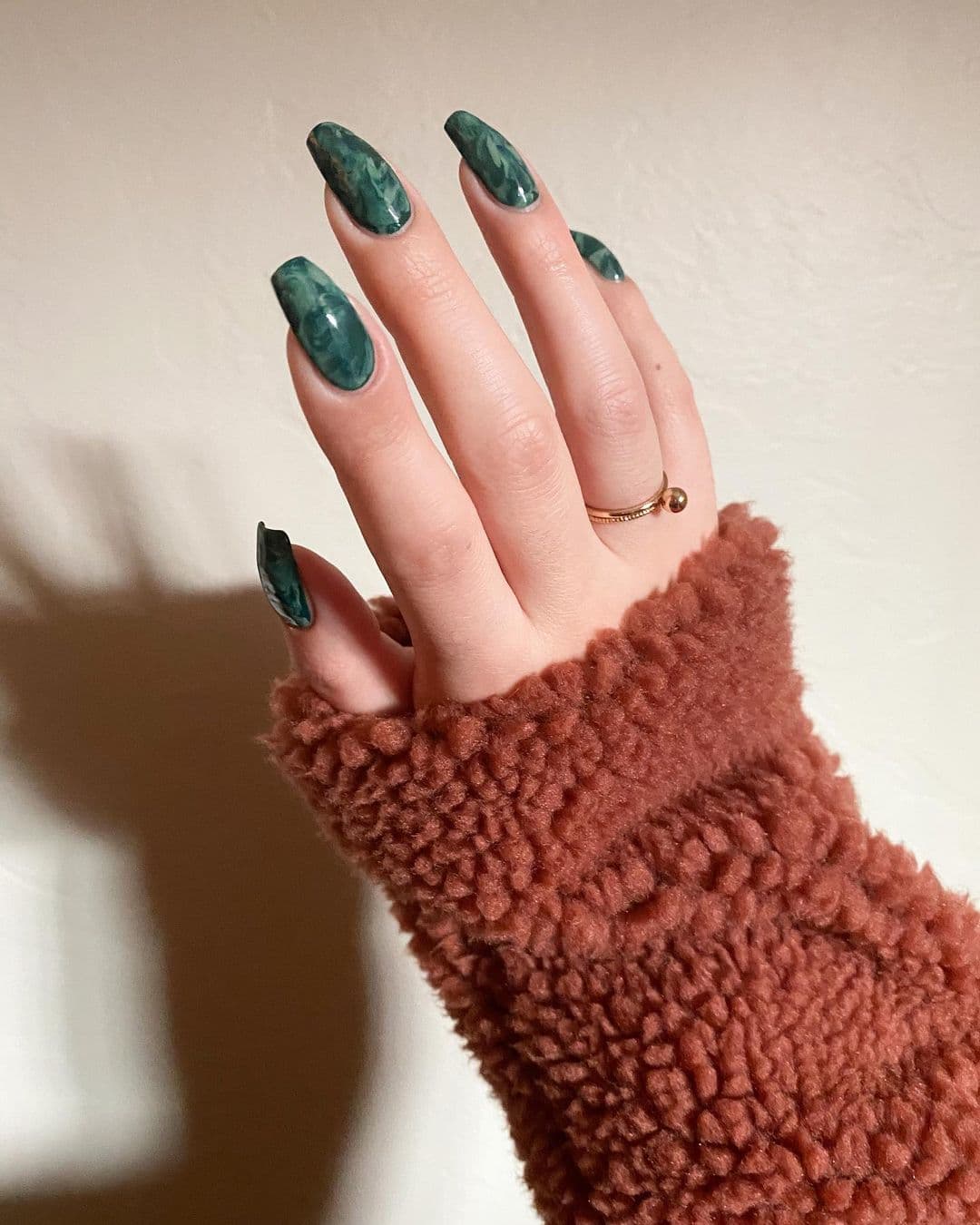 เล็บเจลสีเขียว