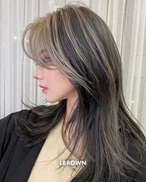 ไฮไลท์ผมสีดำ