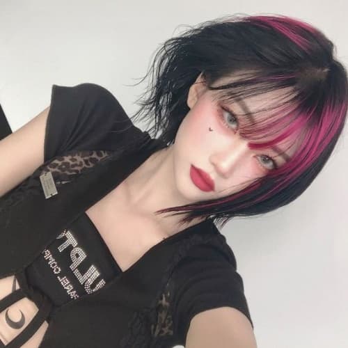 ไฮไลท์ผมสีดำ