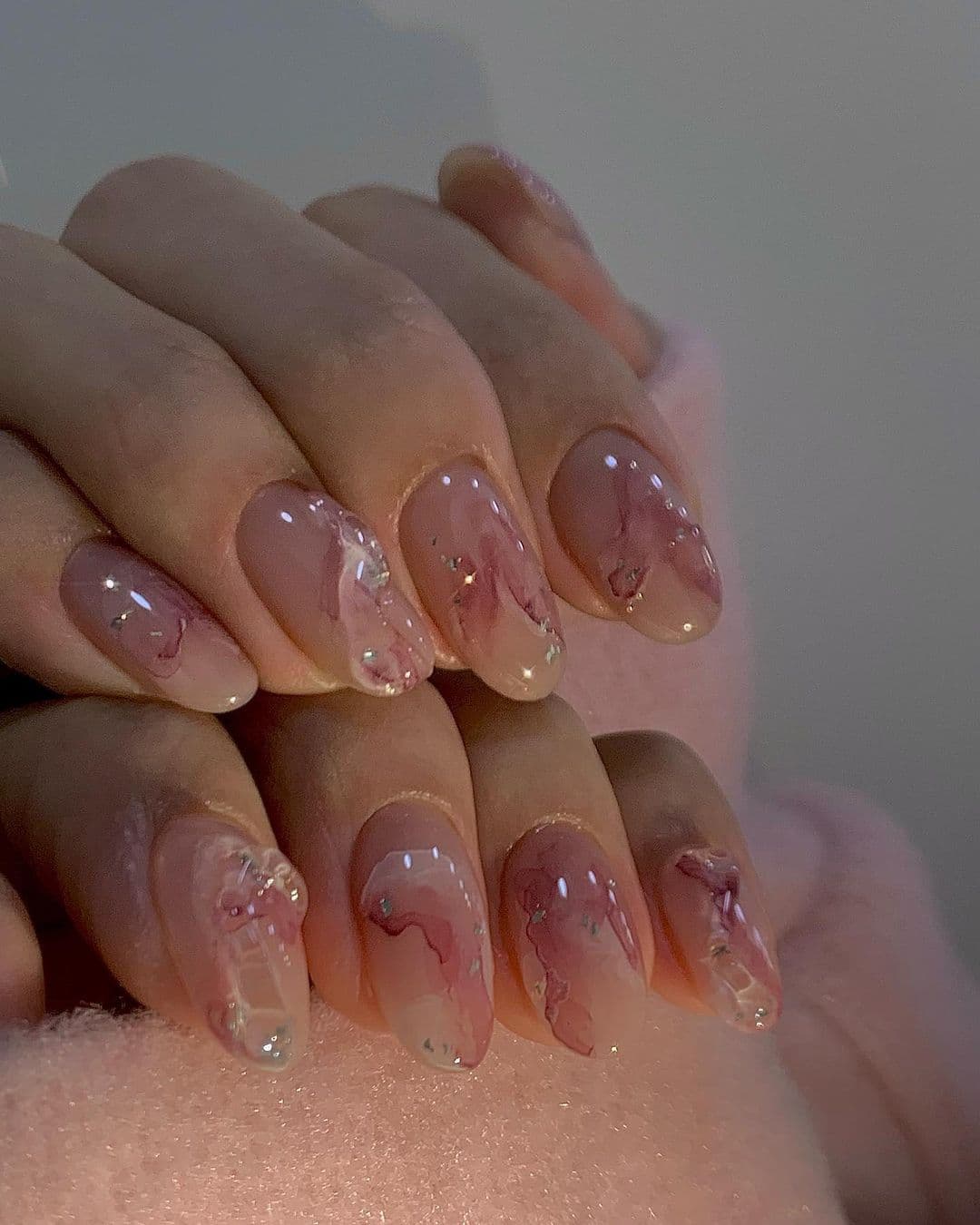 เล็บลายหินอ่อน