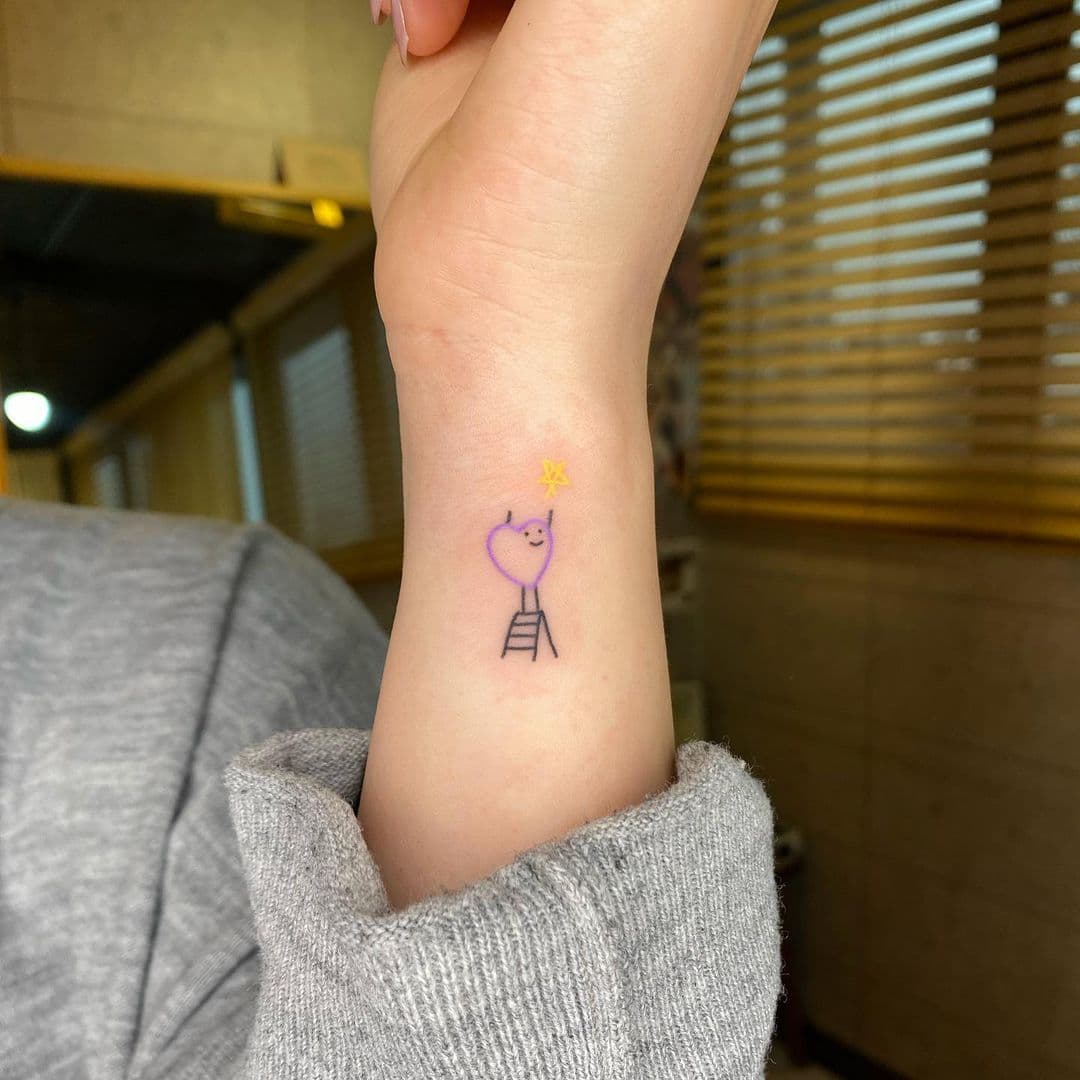 รอยสักมินิมัลสไตล์เกาหลี