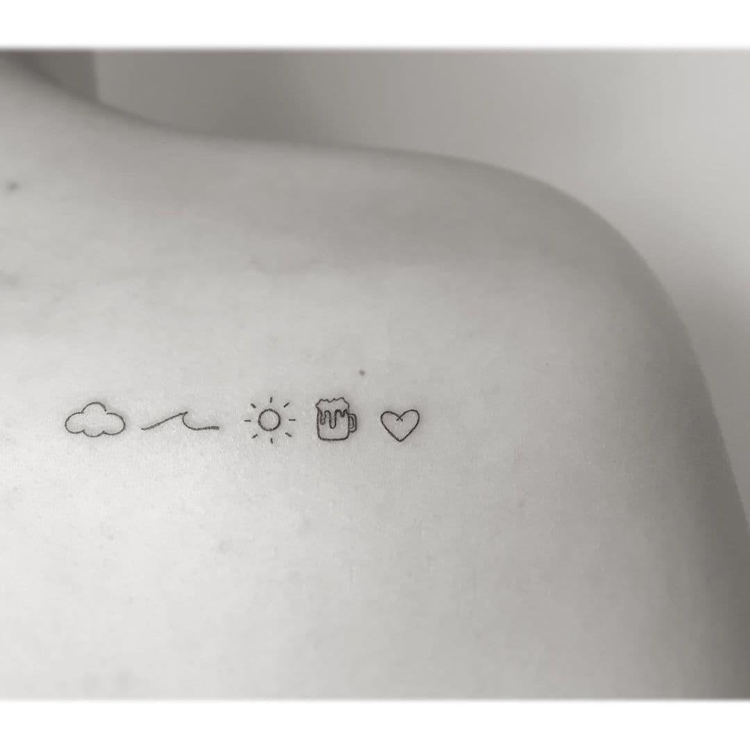 รอยสักมินิมัลสไตล์เกาหลี