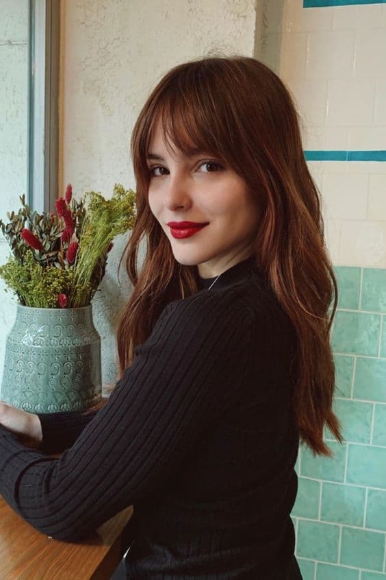 สีผมน้ําตาลแดง