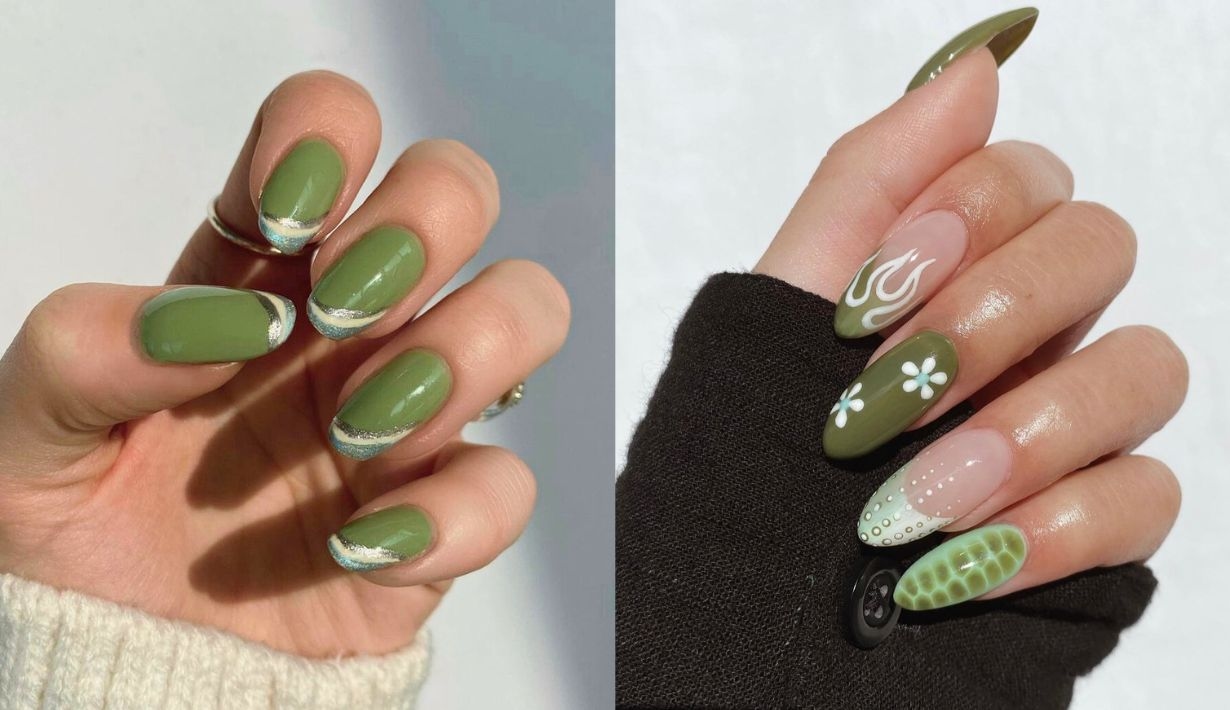 green nails
